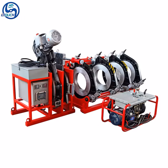 Soudeuse bout à bout Machine d'assemblage de tuyaux en PEHD Machine de soudage bout à bout en PEHD Machine de fusion hydraulique Machine de thermofusion PE Poly Tube Prix de la machine de fusion